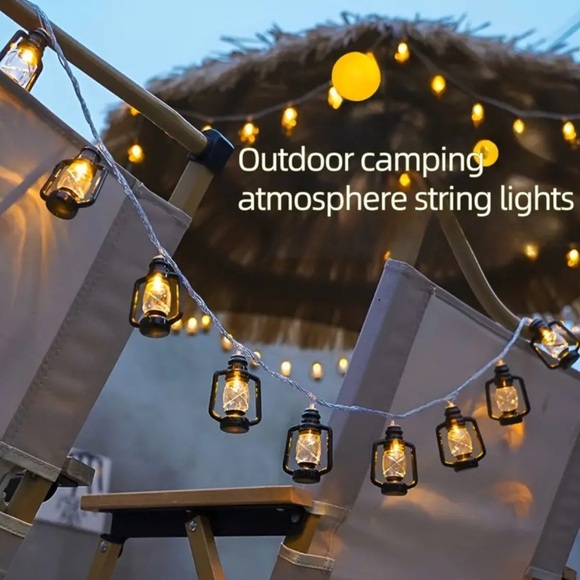 *LAST ONE* Campfire Lantern Hanging String Lights - Picture 5 of 9